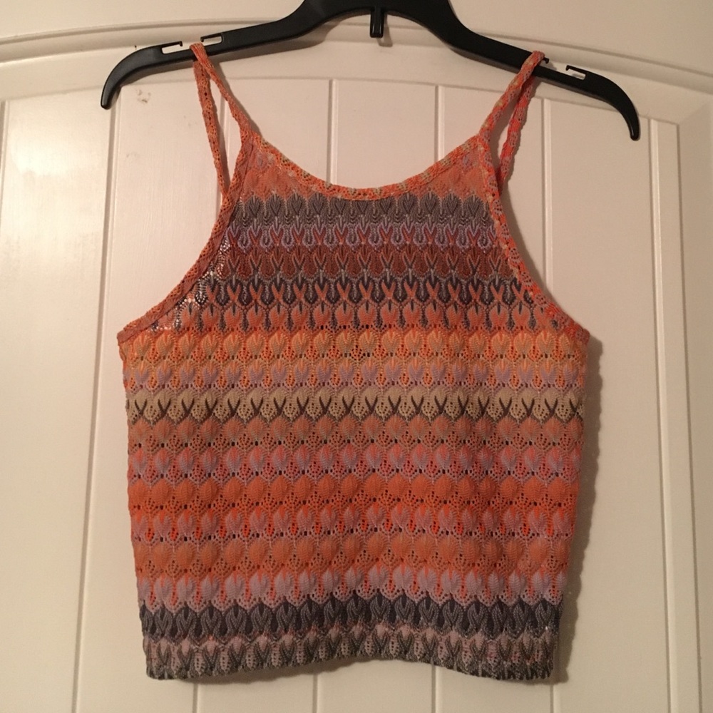 Top shop Crochet style crop top